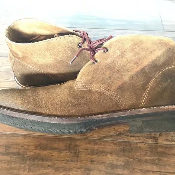 FRYE Dakota Crepe Chukka Brown Suede Leather Boots - Picture 3 of 12